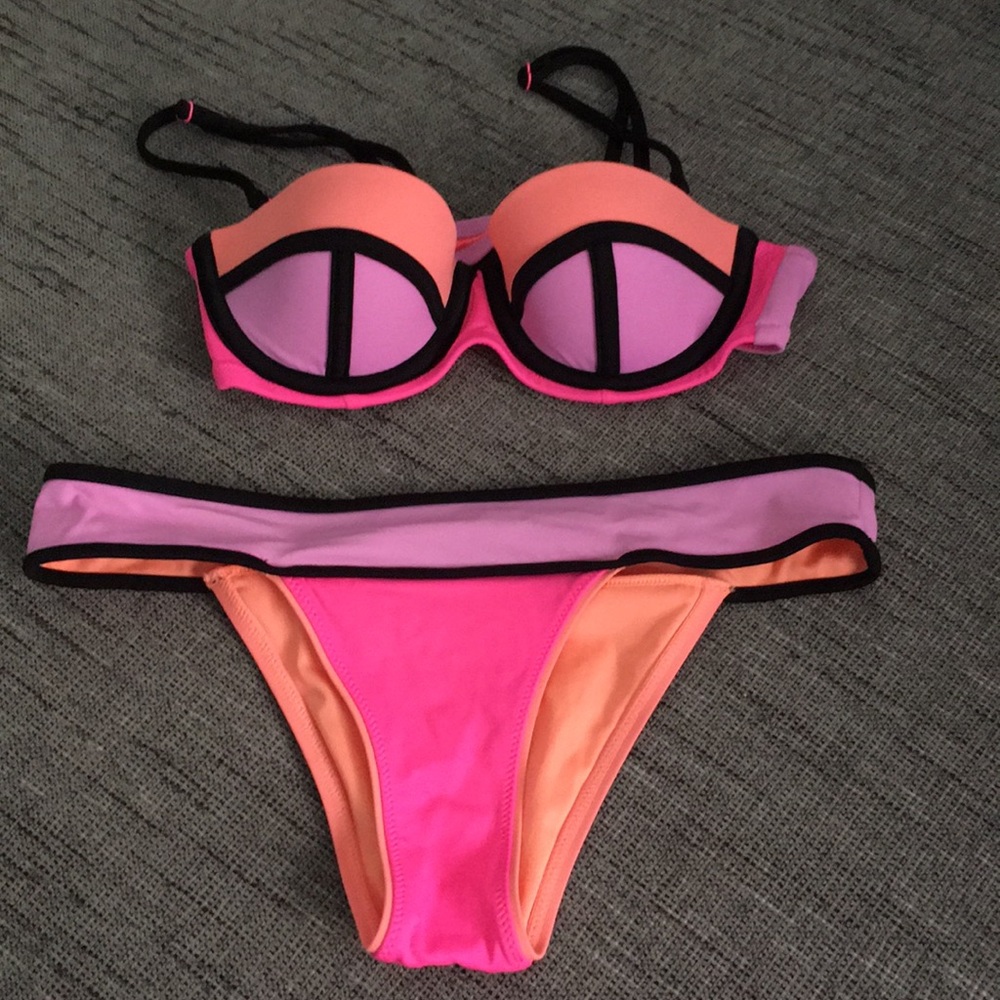 Victoria’s Secret Color Block Bikini 32b S - image 2
